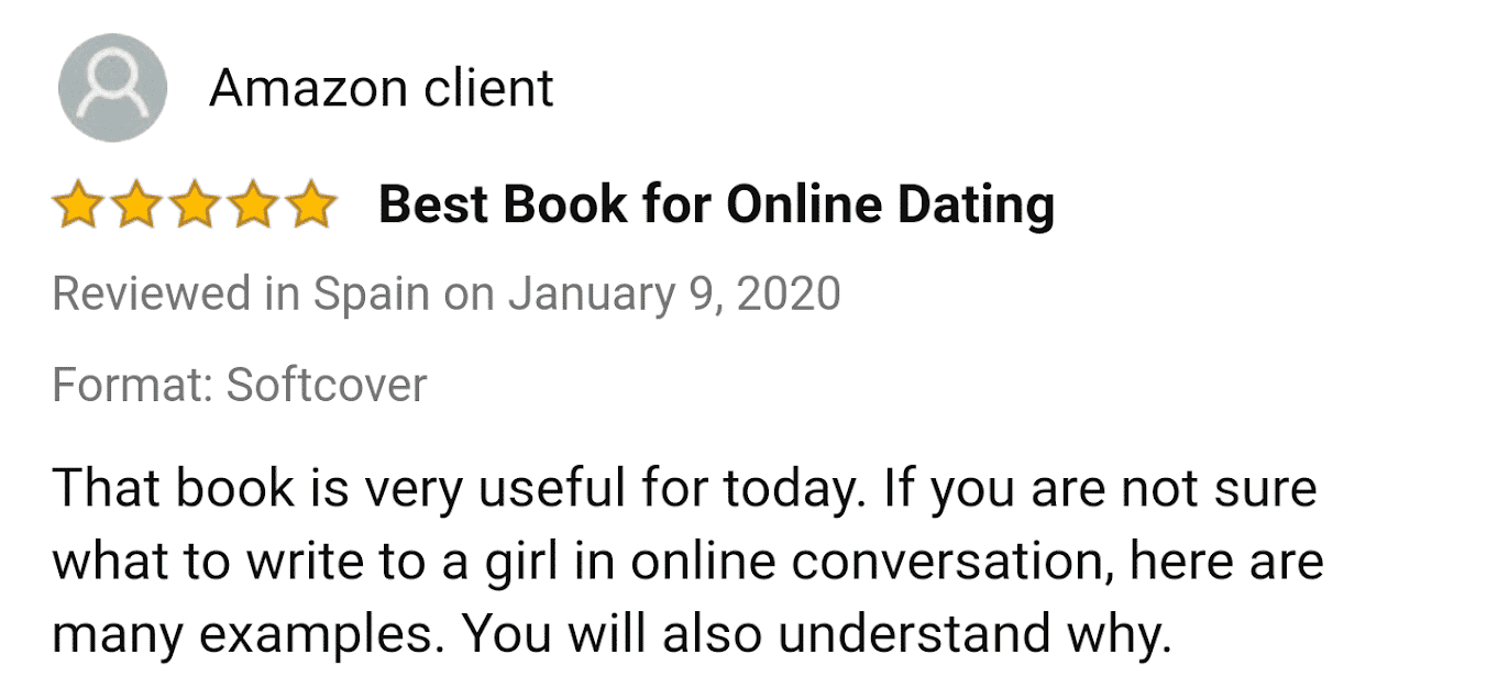 Amazon Review of The Message Game, 5 stars Bumble Tinder Best Book For Online Dating RSD Real Social Dynamics Testimonial, Ice White