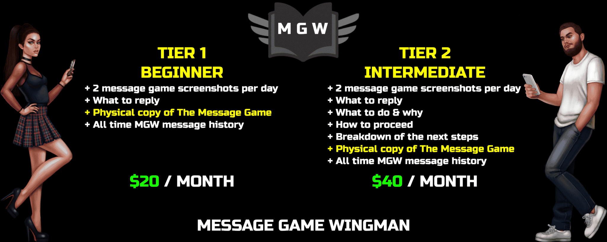 Message Game Wingman MGW Ice White Textgame Text Game Tinder Screenshots