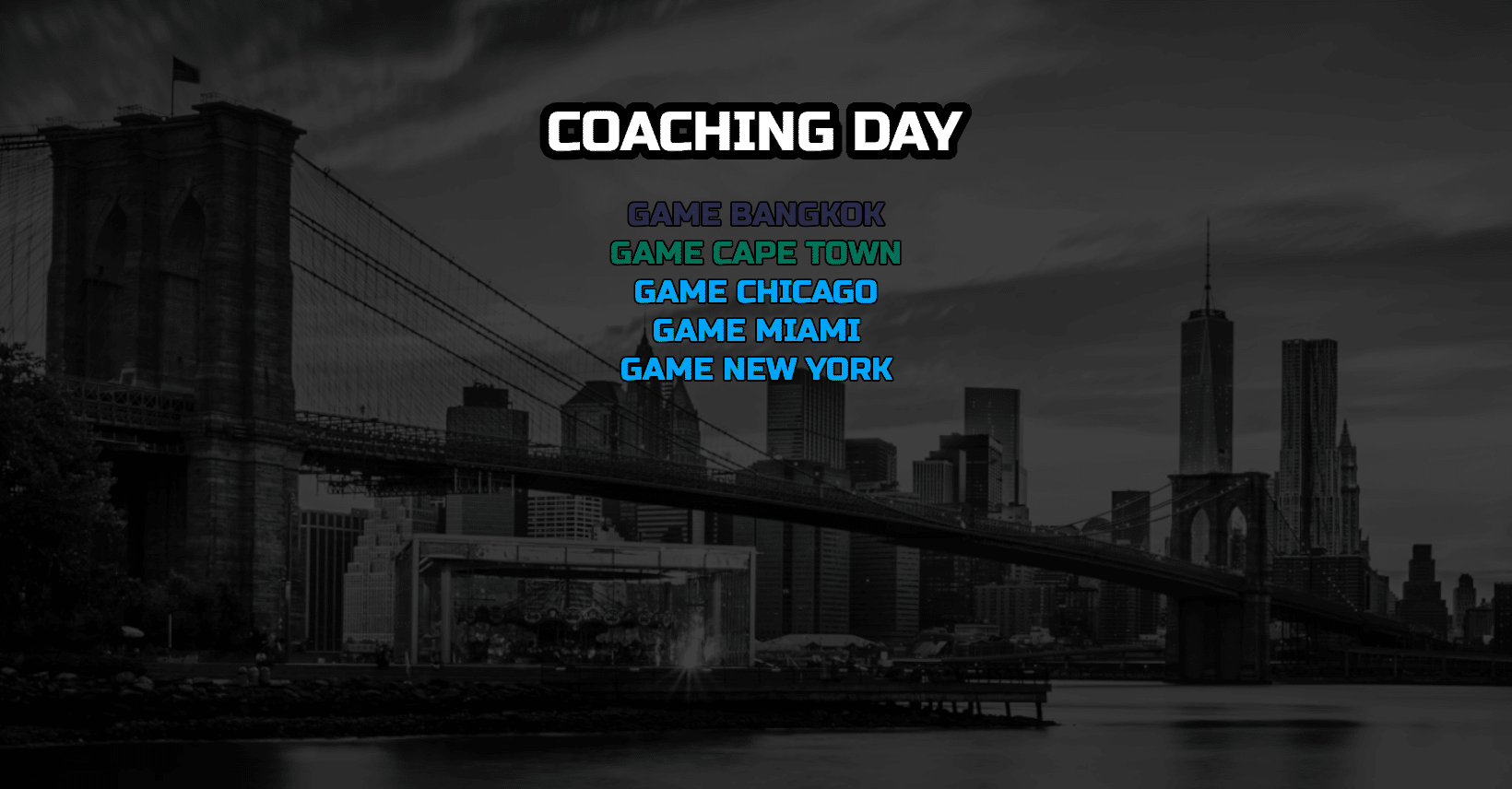 Coaching Day List