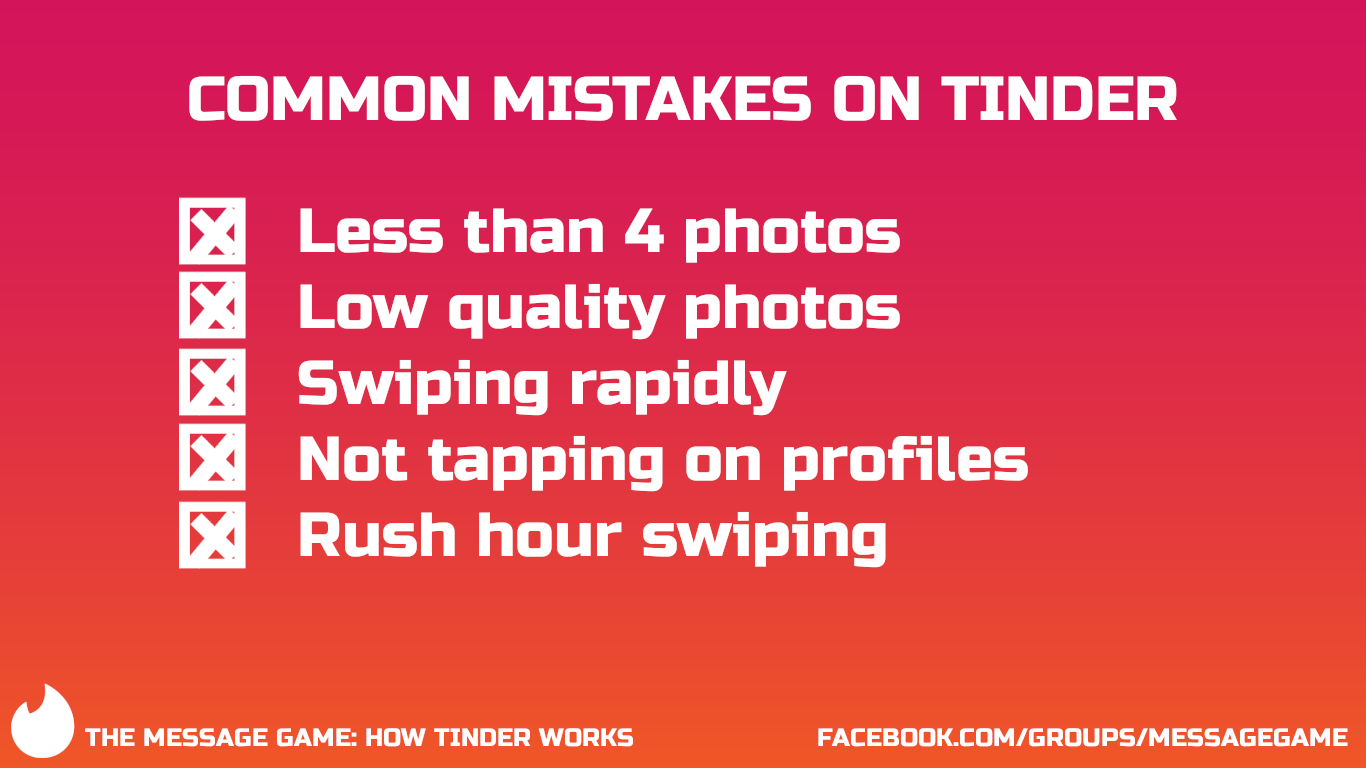Common Mistakes On Tinder Ice White Game Global Tinder Algorithm Tinder Secrets Tinder Hack Tinder Employee Swiping Message Game PlayingWithFire PWF