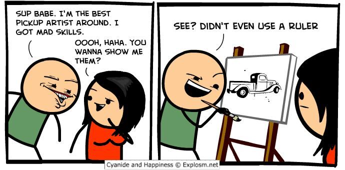 Cyanide And Happiness Pickup Truck Artist Meme