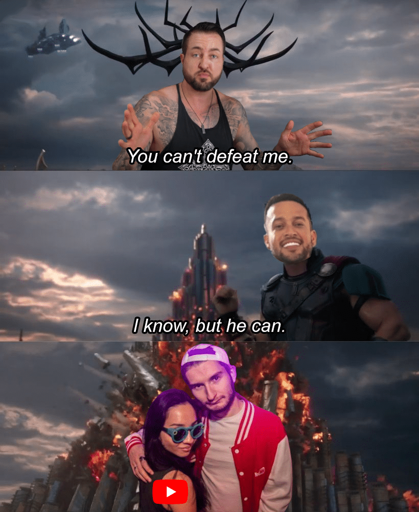 Thor Ragnarok You Can't Defeat Me Meme John Anthony Lifestyle Ice White Modern Life Dating Optimize Lifestyle LLC VS John Mulvehill Court Jonathan Hogwood