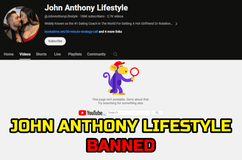  John Anthony Lifestyle Banned From YouTube
