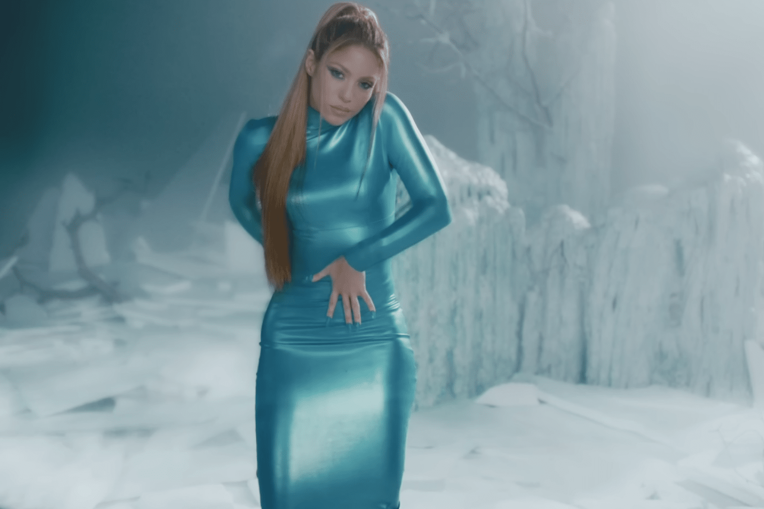 TQG Karol G Shakira Latex Blue Music Video