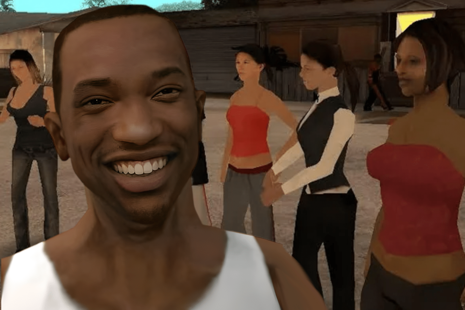 CJ Carl Johnson Had Game Grand Theft Auto San Andreas GTA SA CJ Girlfriends