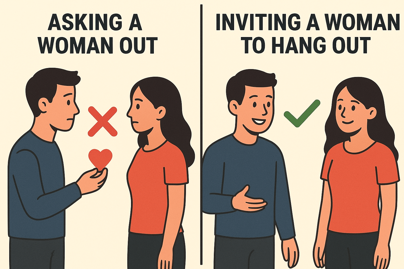 Asking A Woman Out Inviting A Woman Out Hanging Out Friend Frame Dating Frame Ice White Author Dating Advice How To Ask Out Your Crush Avoid Friendzone