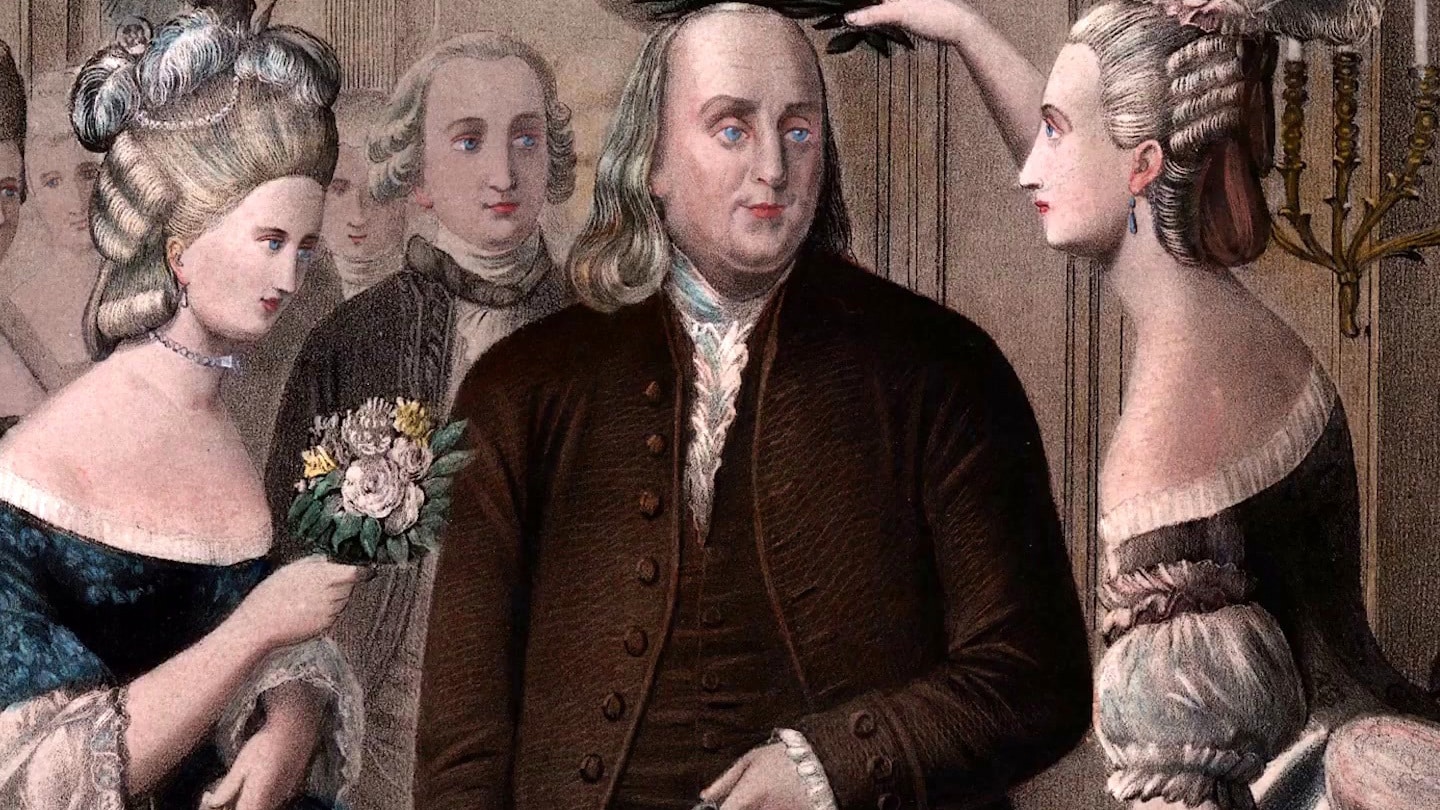 Benjamin Franklin Historical Figures With Game With Women French American